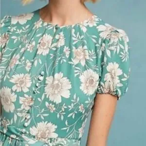 Gal Meets Glam Dresses Gal Meets Gl Shannon Pleat Neck Floral